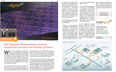 Beitrag: Wie integrierte Multiparameter Sensorik Komplexität reduziert und Prozesse optimiert