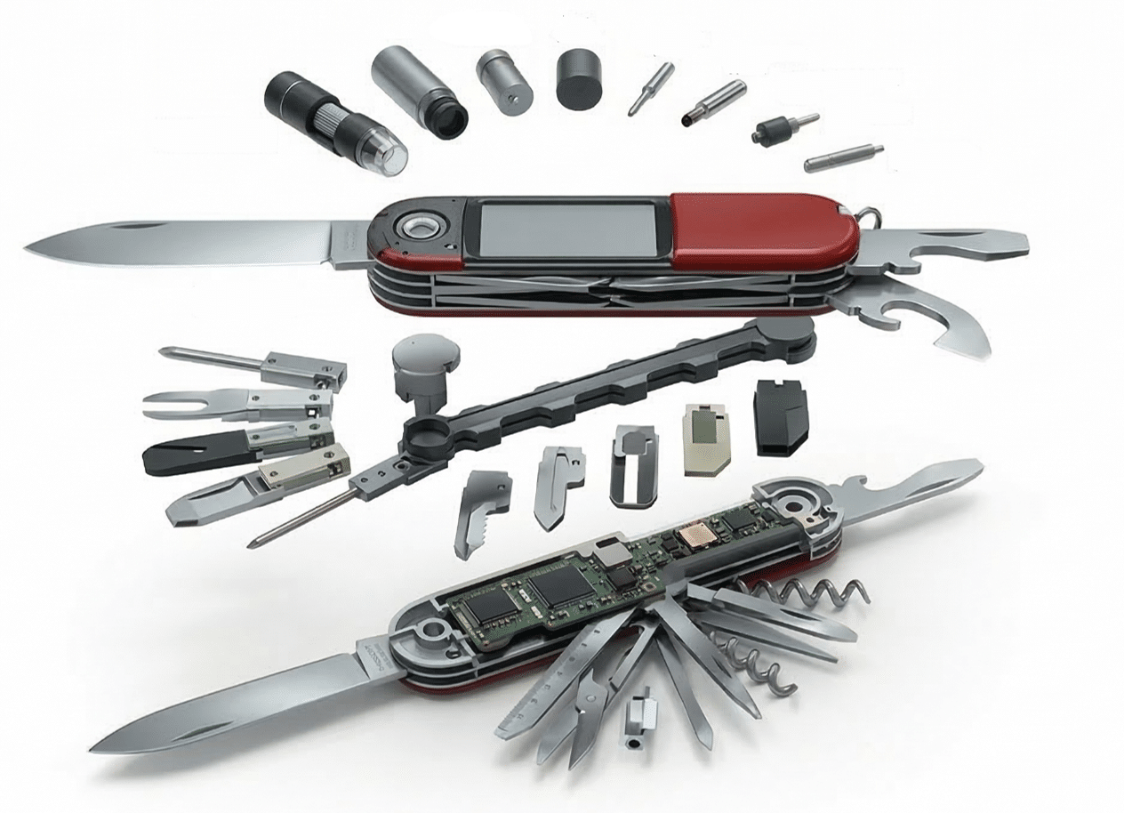 Analogie zum Schweizer Taschenmesser